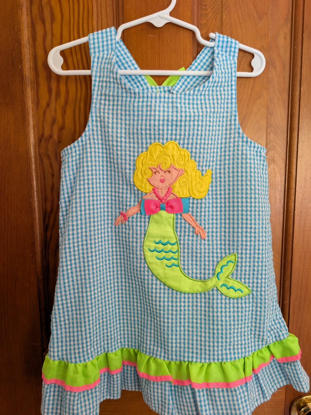 Rare Editions Kids Blue Gingham Accessory